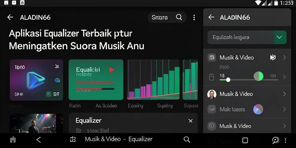 Tampilan antarmuka ALADIN66 yang intuitif dan berfungsi sebagai Equalizer.