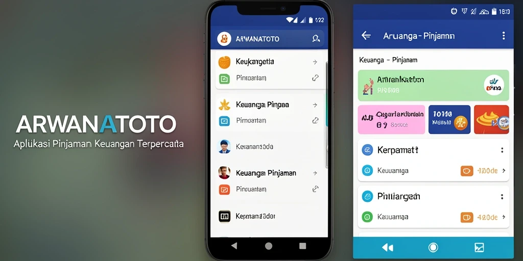 Tampilan antarmuka aplikasi ARWANATOTO yang modern dan intuitif.