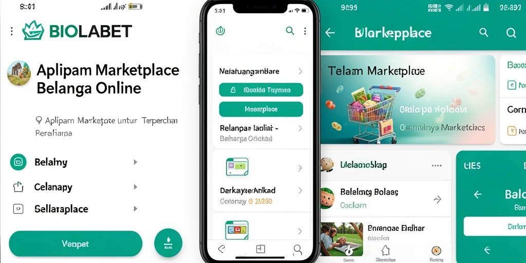 Tampilan antarmuka aplikasi BIOLABET yang menarik dan mudah digunakan.