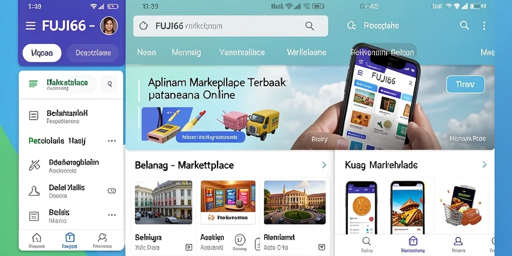Tampilan antarmuka FUJI66 yang modern dan intuitif untuk belanja online.