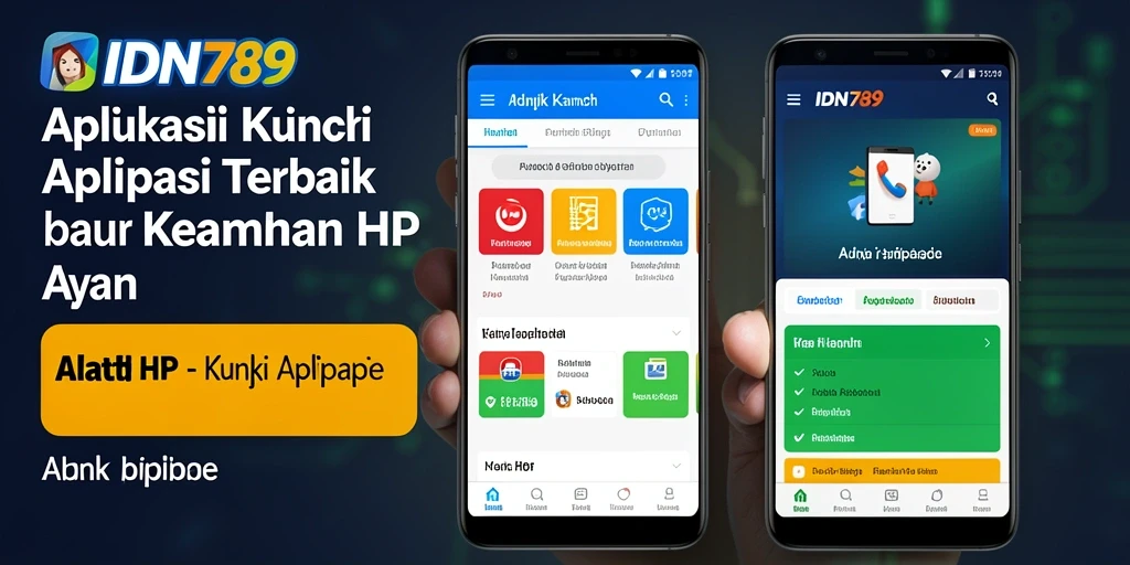 Antarmuka IDN789 yang memudahkan penguncian aplikasi.