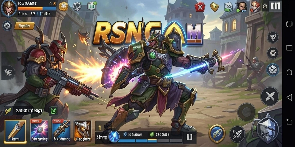 Tampilan antarmuka RSNGAME yang menarik dan intuitif.