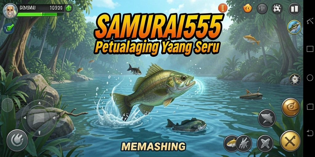 Tampilan antarmuka game SAMURAI555 yang menawan dan interaktif.
